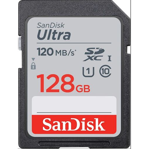 SanDisk Ultra Flash Memory Card - 128GB - UHS-I U1 / Class 10 - SDXC UHS-I