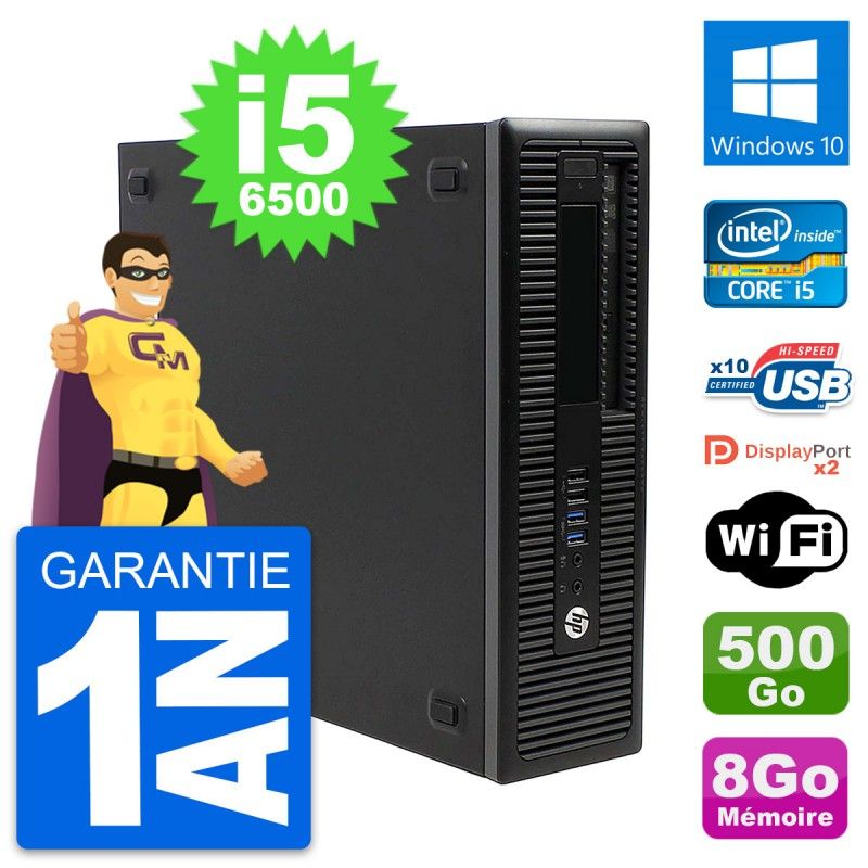 HP EliteDesk 800 G2 Mini PC - Intel i5, 8GB RAM, 500GB Storage, Windows 10