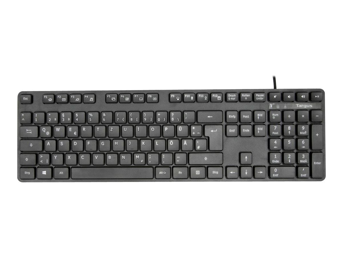 Targus USB QWERTZ German Keyboard - Black