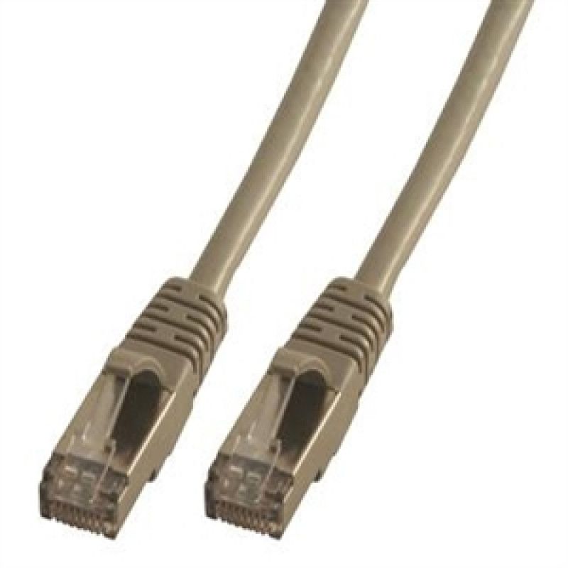 Cable Ethernet MCL SAMAR - 2 m, Pareja Trenzada con Blindaje, CAT6a, Gris