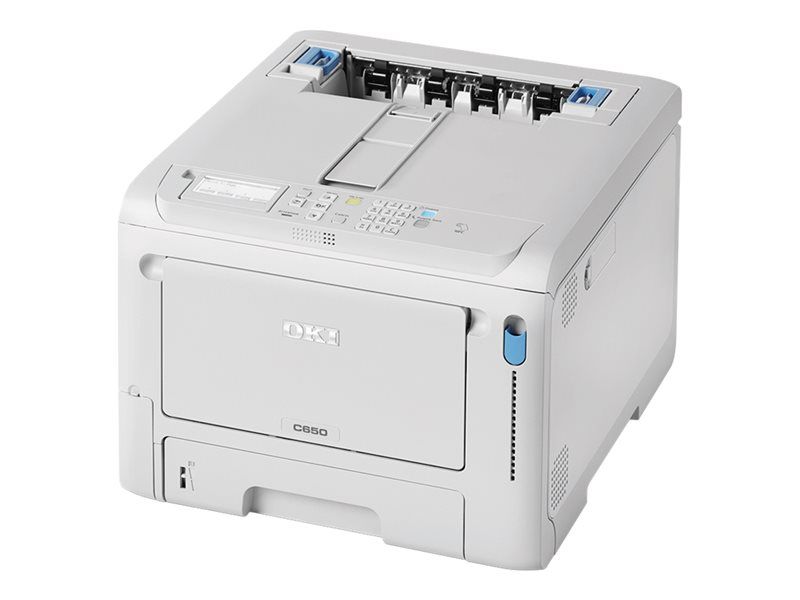 OKI C650DN Color Printer - A4 LED - 1200 x 1200 dpi - 35 ppm (mono/color) - 350-sheet Feed - USB 2.0, Gigabit LAN