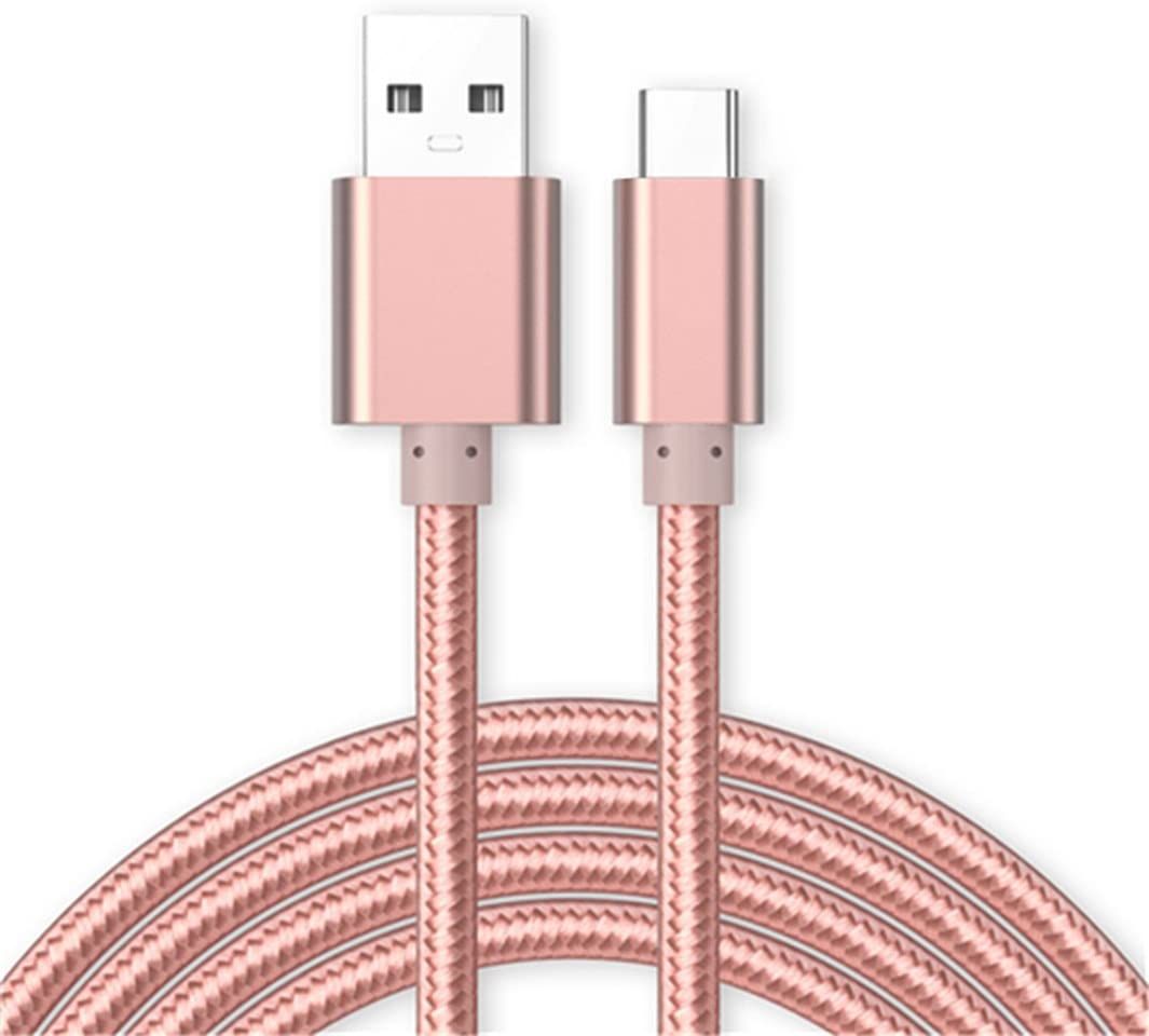 Câble Micro USB Nylon Renforcé 2m, Rose Little Boutik