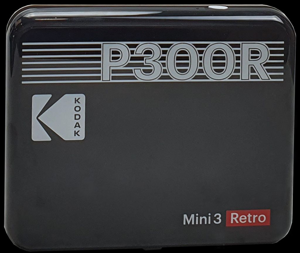 Kodak Mini Retro 2 P300 - Connected Mini Printer (Square Format 7.6 x 7.6 cm - 3 x 3'', Bluetooth, 4-Pass Thermal Sublimation, 8 Photos Included)