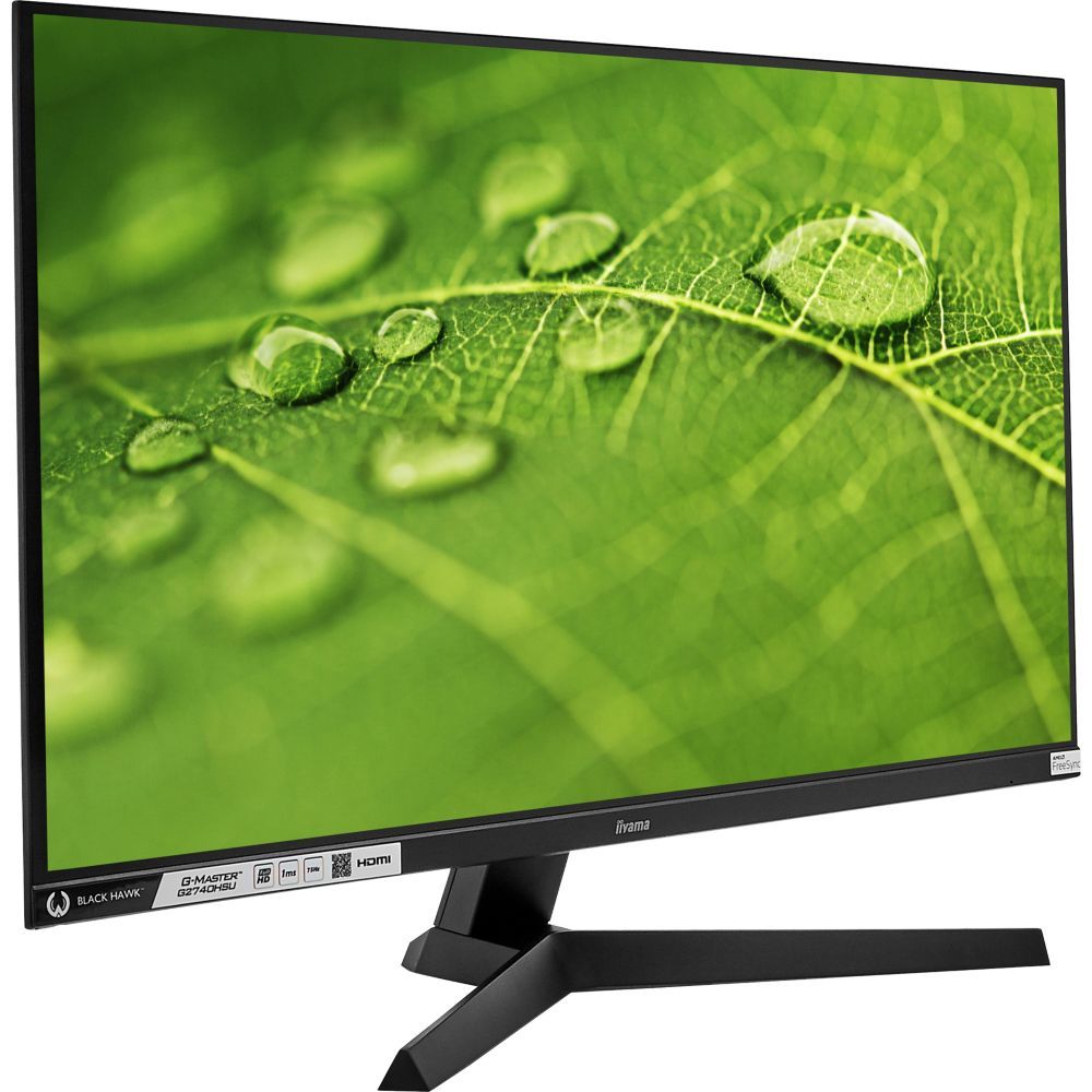 Iiyama G-Master Black Hawk G2740HSU-B1 - 27inch LED Monitor - Full HD (1080p) 75Hz IPS - 1ms Response Time - HDMI & DisplayPort - Speakers - Matte Black