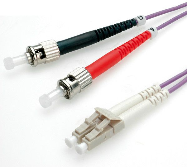 Secomp Value Multi-Mode Fiber Optic Cable - 1m LC to ST - OM4 50/125 µm