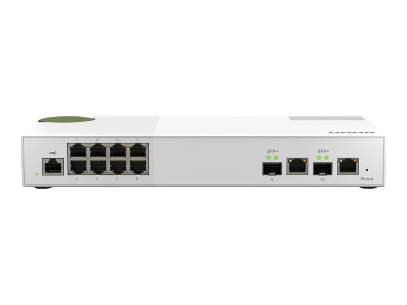 QNAP QSW-M2108-2C Managed Switch - 2x 10Gb SFP+ + 8x 2.5GBase-T - Desktop
