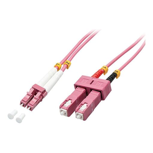 Câble optique en fibre multimode Lindy - 15m SC à LC duplex OM4
