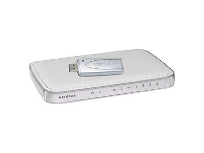 Netgear DG834PN - Wireless Router - ADSL Modem - 4-Port Switch - 802.11n, 802.11b/g - 2.4GHz