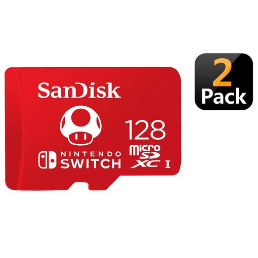 SanDisk 128GB microSDXC Cards (2-Pack) for Nintendo Switch
