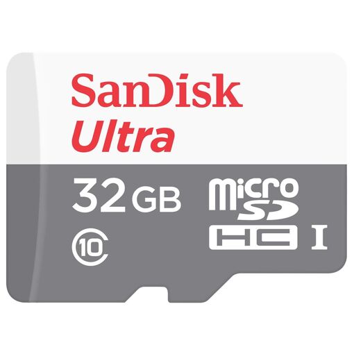 SanDisk Ultra MicroSDHC Card (UHS-I, Class 10) - 32GB with Adapter