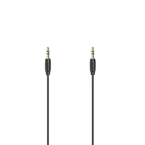 Câble audio Hama 3,5 mm stéréo, plaqué or, ultra fin, 3 m