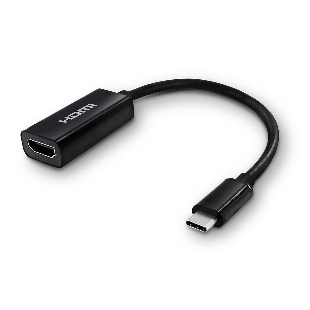 Mooov USB-C Male to HDMI Female Adapter - 0.23m - Black