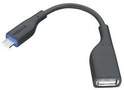 Nokia USB Cable - Micro USB to USB Female - Compatible with Nokia 808, C3-01, C6-01, C7-00, E7-00, N8-00, X3-02