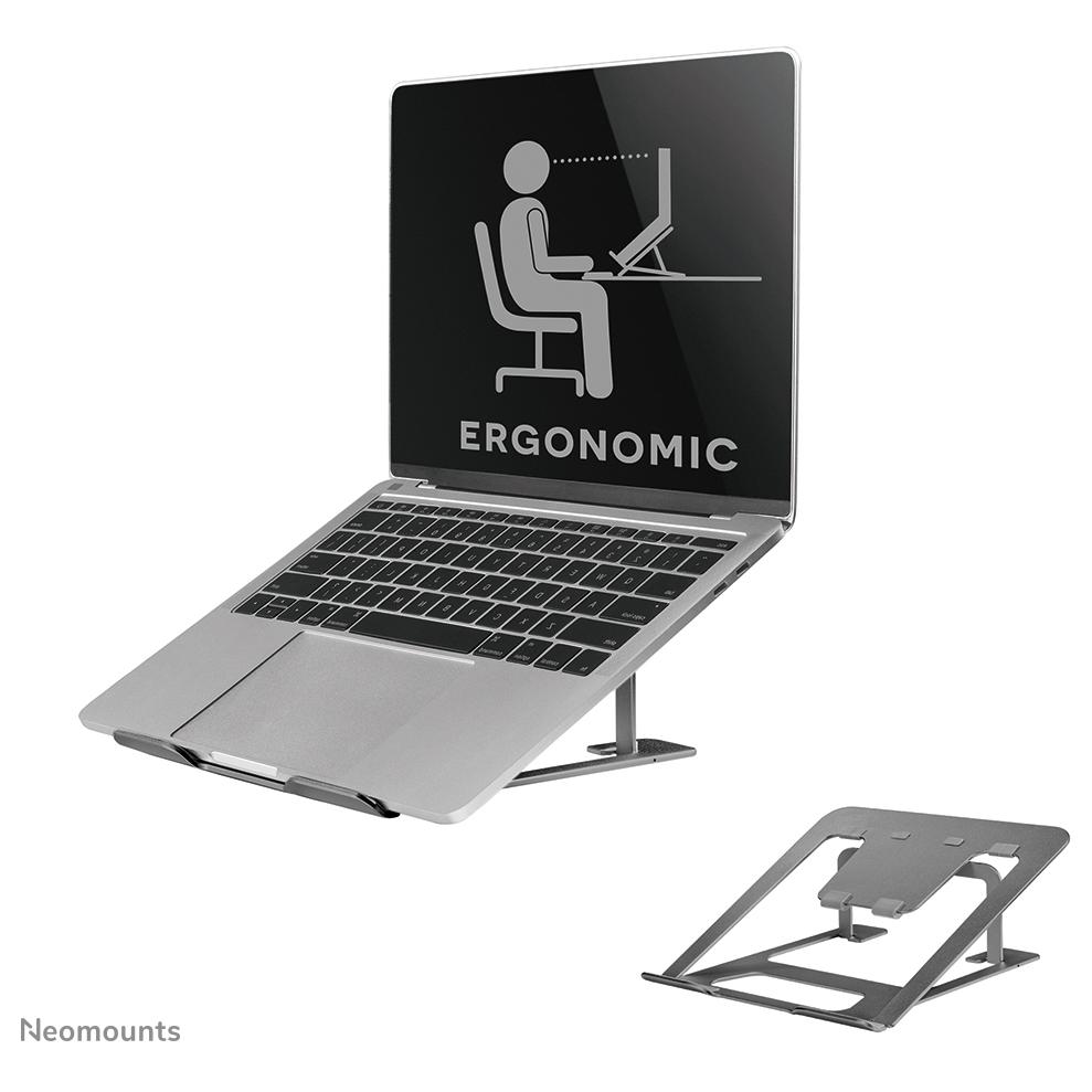 Soporte para portátil Neomounts, 10-17'' - Plegable y compacto para un uso universal