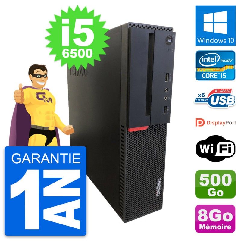 Lenovo ThinkCentre M700 SFF Core i5-6500 8GB RAM 500GB Windows 10 WiFi