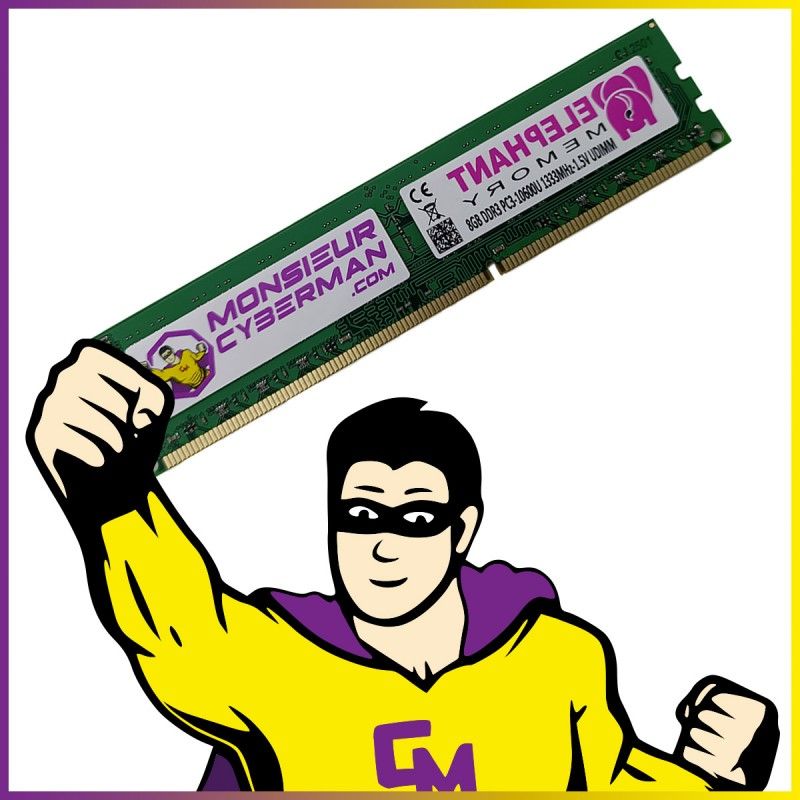 Memoria RAM 8GB DDR3 1333MHz ELEFANTE MEMORIA PC3-10600U DIMM