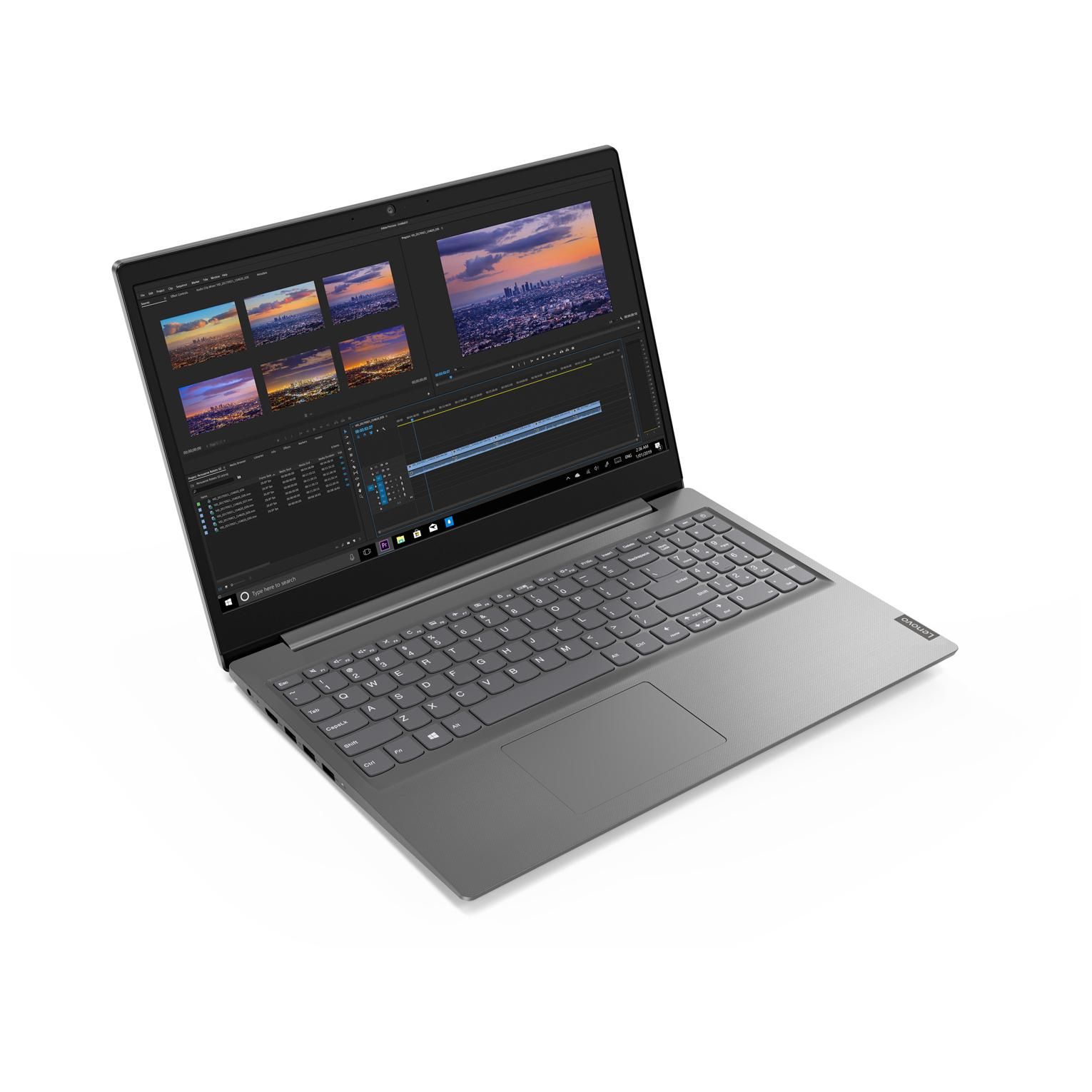 Ordinateur portable Lenovo V15-IGL 82C3 - 15,6 '' Celeron N4020 4 Go de RAM 256 Go SSD (gris AZERTY)