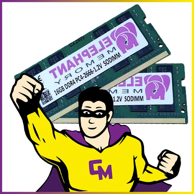 ELEPHANT MEMORY 32GB (2x16GB) DDR4 SODIMM 2666MHz Memory