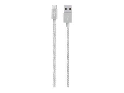 Cable Belkin MIXIT USB - Micro-USB B (M) a USB M - USB 2.0 - 1,22 m - Plata