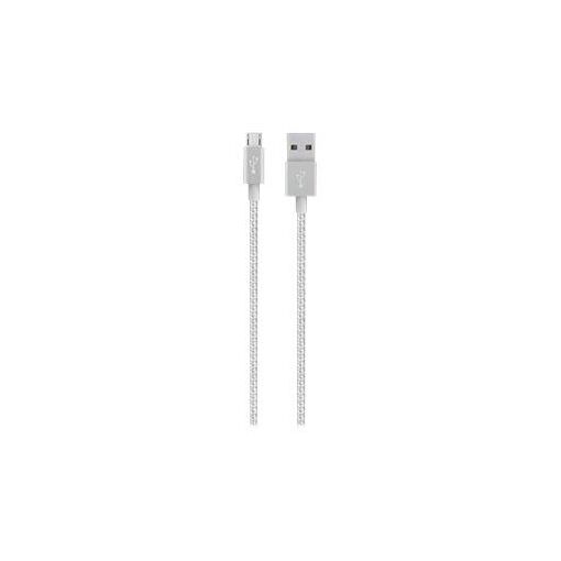 Belkin MIXIT USB Cable - Micro-USB B (M) to USB M - USB 2.0 - 1.22m - Silver
