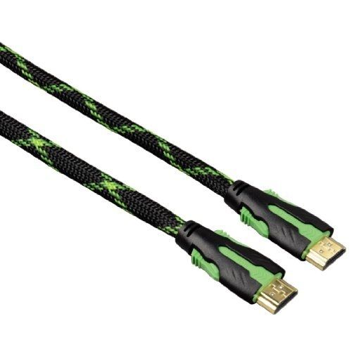 Hama HDMI Cable for Xbox 360, 2m, Black and Green