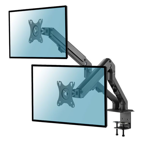 KIMEX Mechanical Spring Monitor Stand for 2 Screens, 17''-27'', VESA Compatible