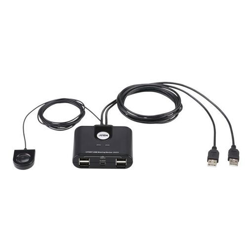 Conmutador de compartición ATEN US224 de 2 puertos USB