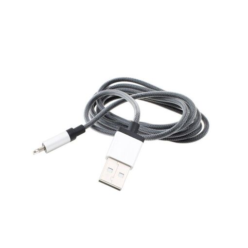 Câble USB Dynabass USBLIGHT01 - Certifié MFI Apple - Nylon Tressé - 1,2m - Connecteurs Métal