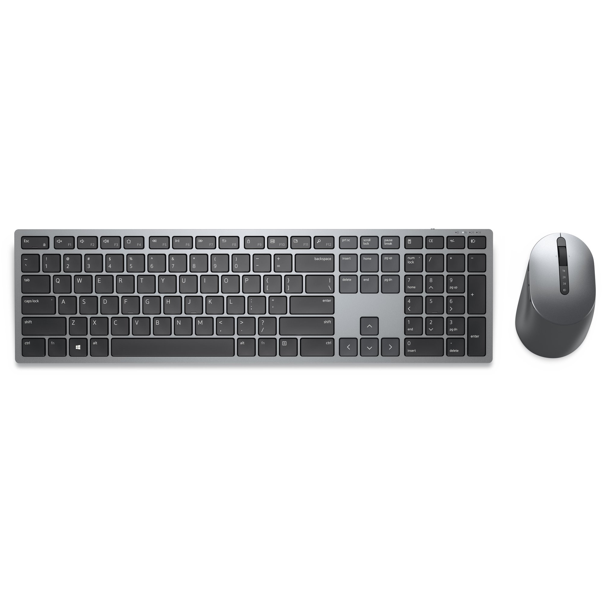 Dell Pro Plus Wireless Keyboard and Mouse KM7321W - AZERTY Layout - Grey Titan