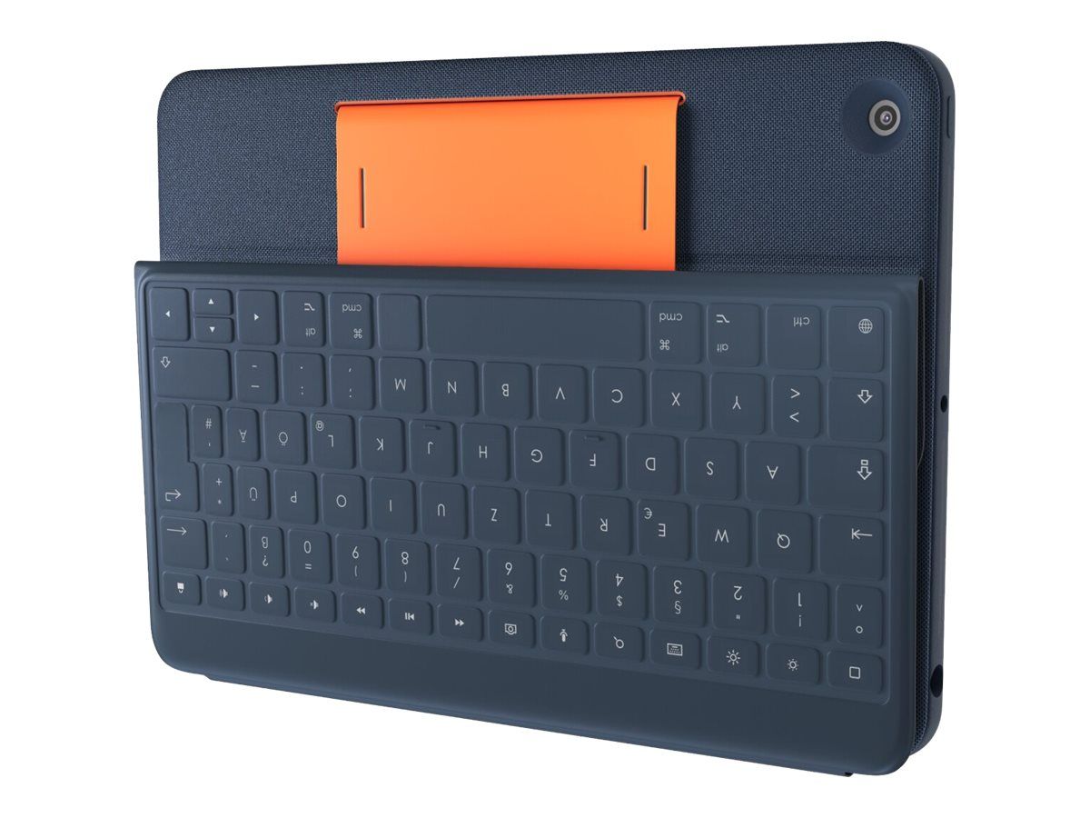 Logitech Rugged Combo 3 for Education - Keyboard and Case - Apple Smart Connector - K-12 Education - For Apple 10.2-inch iPad (7th, 8th, 9th Gen)