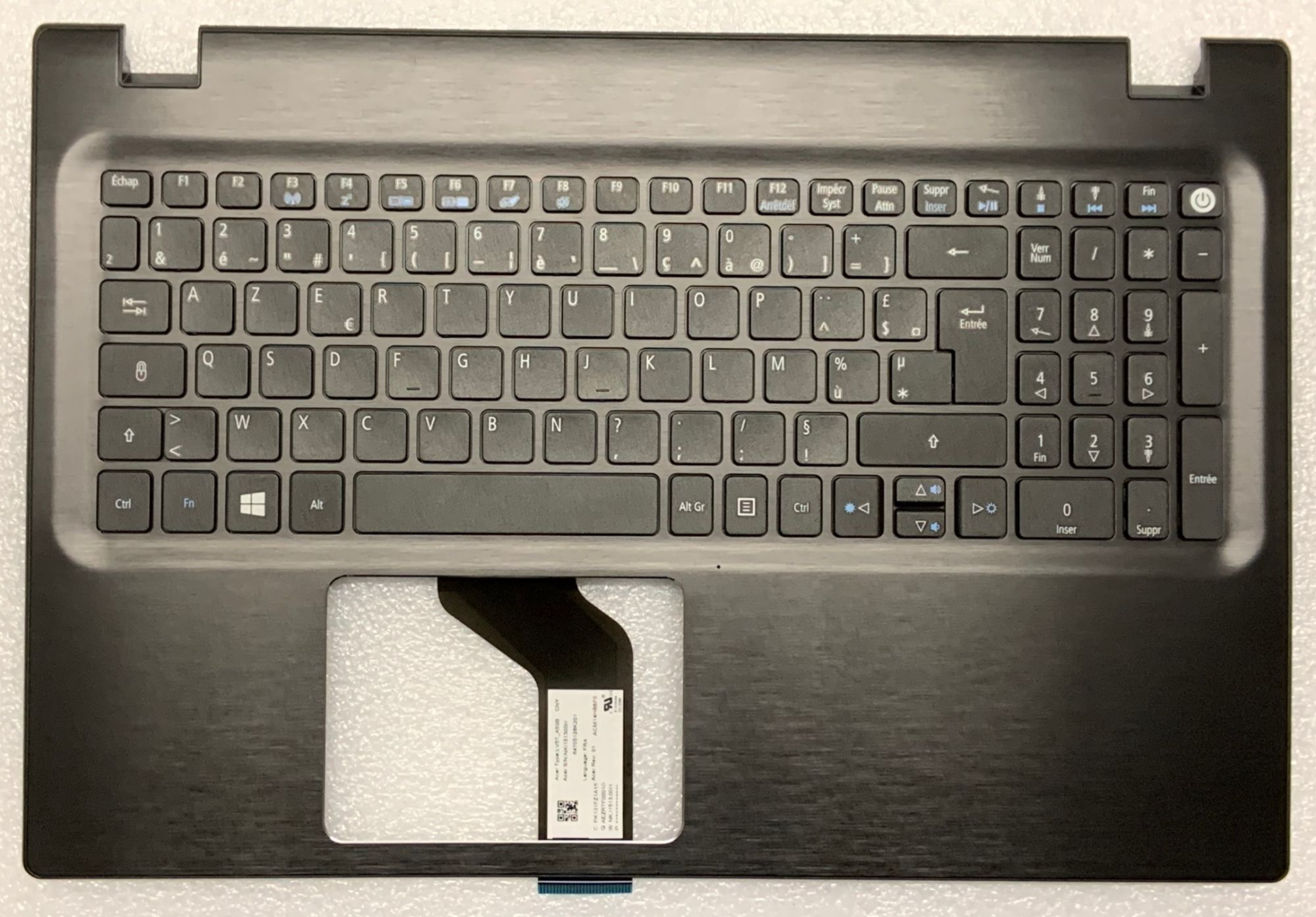 Acer Aspire F5-571G French AZERTY Keyboard, Black