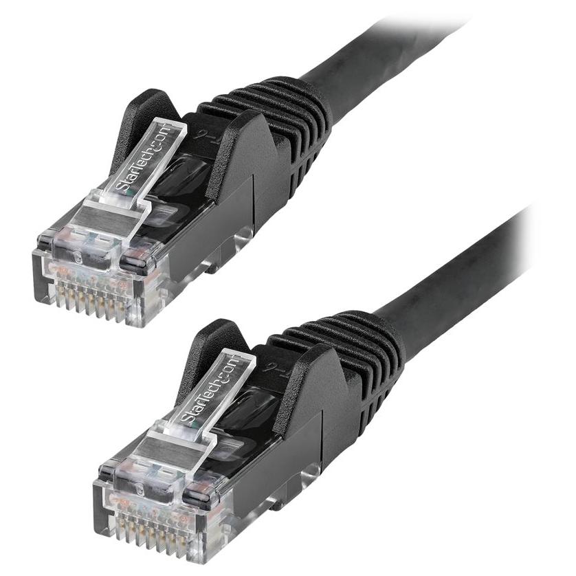 StarTech 1m Ethernet Cable CAT6 - LSZH, Snagless, PoE, Black