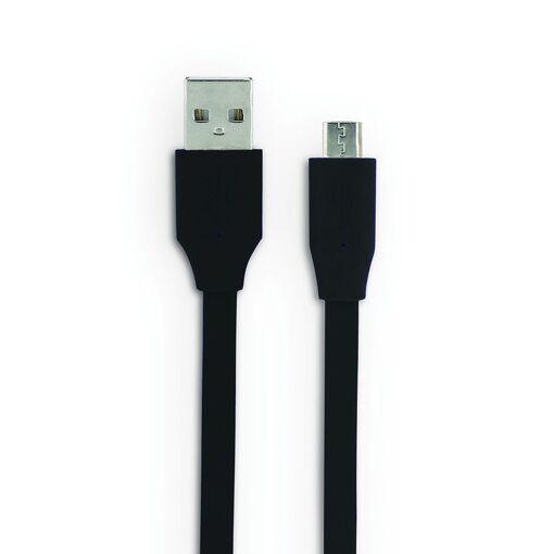 Mooov Micro USB to USB-A Flat Cable 3m - Black