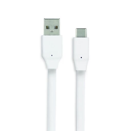 Mooov Flat USB-C to USB-A Cable 3m - White