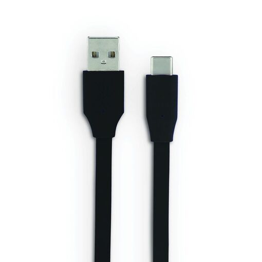 Cable Mooov USB-C a USB-A Plano de 3 m - Negro