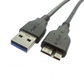 Nipseyteko 1-Meter USB 100A Male to Micro B Male Data Cable, Black