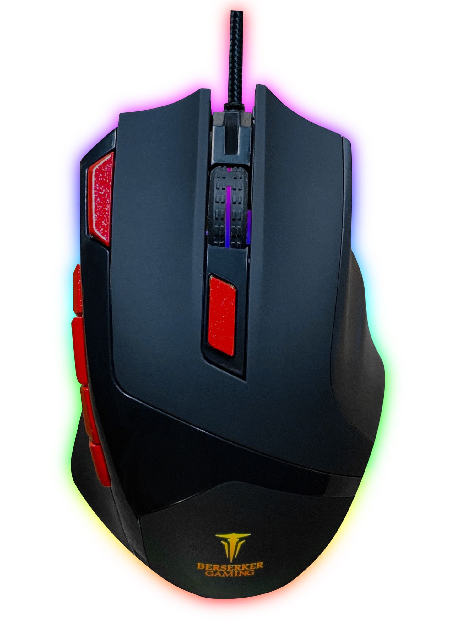 Berserker Gaming VESETI-V1 9 Button 3200 DPI RGB Backlit Gaming Mouse