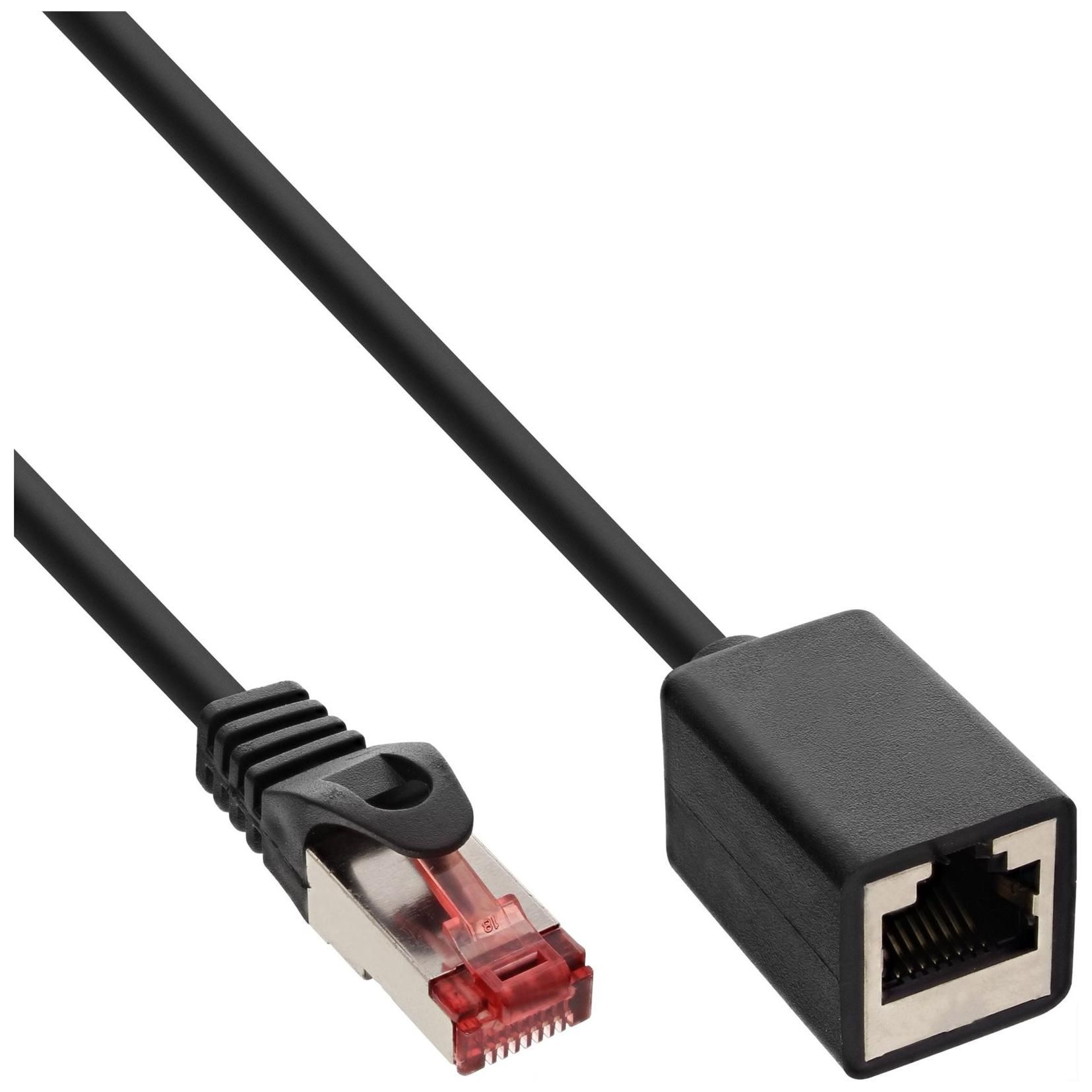 INTOS ELECTRONIC InLine - 1m SFTP CAT6 Patch Cable - RJ-45 (M) to RJ-45 (F)