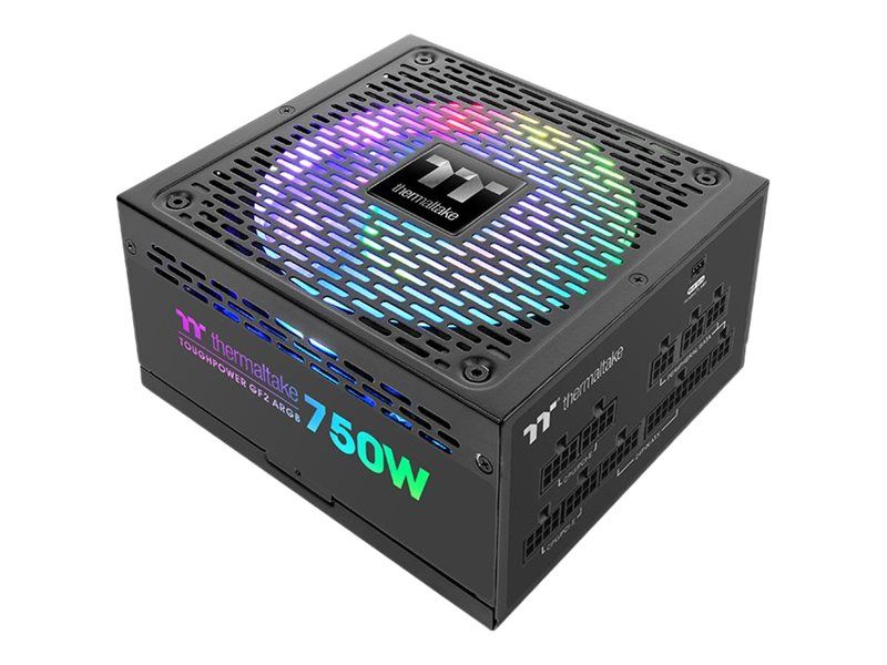 Fuente de alimentación Thermaltake ToughPower GF2 ARGB 750W - Edición Premium, ATX12V, 80 PLUS Oro, Negro