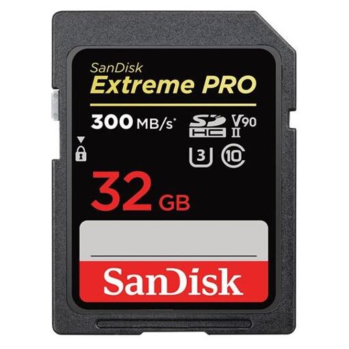 SanDisk Extreme PRO Flash Memory Card - 32GB - UHS-II U3 / Class10 - 1733x/2000x - SDHC UHS-II