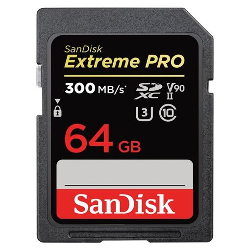 SanDisk Extreme PRO Flash Memory Card - 64GB - UHS-II U3 / Class10 - 1733x/2000x - SDXC UHS-II