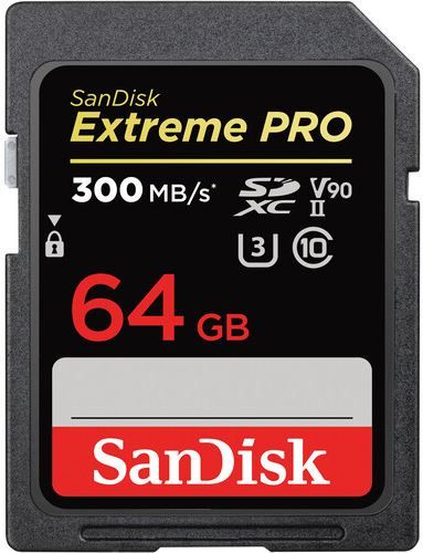 SanDisk Extreme PRO Flash Memory Card - 64GB - UHS-II U3 / Class10 - 1733x/2000x - SDXC UHS-II