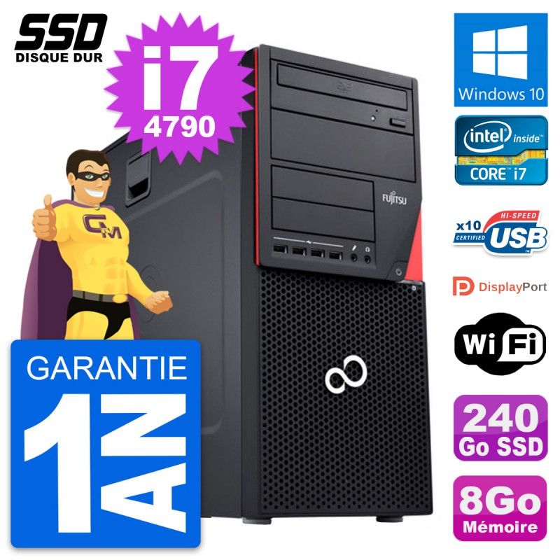 Fujitsu Esprimo P720 Intel i7-4790 8GB RAM 240GB SSD Windows 10