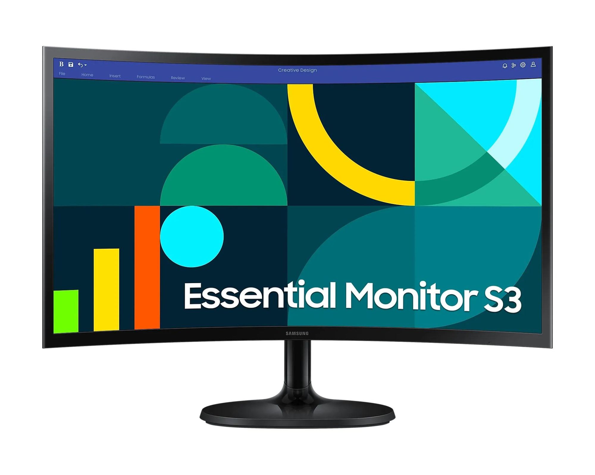 Samsung S36GD Curved Monitor - 27" VA Curved, Full HD 1920x1080, 100Hz, 4ms