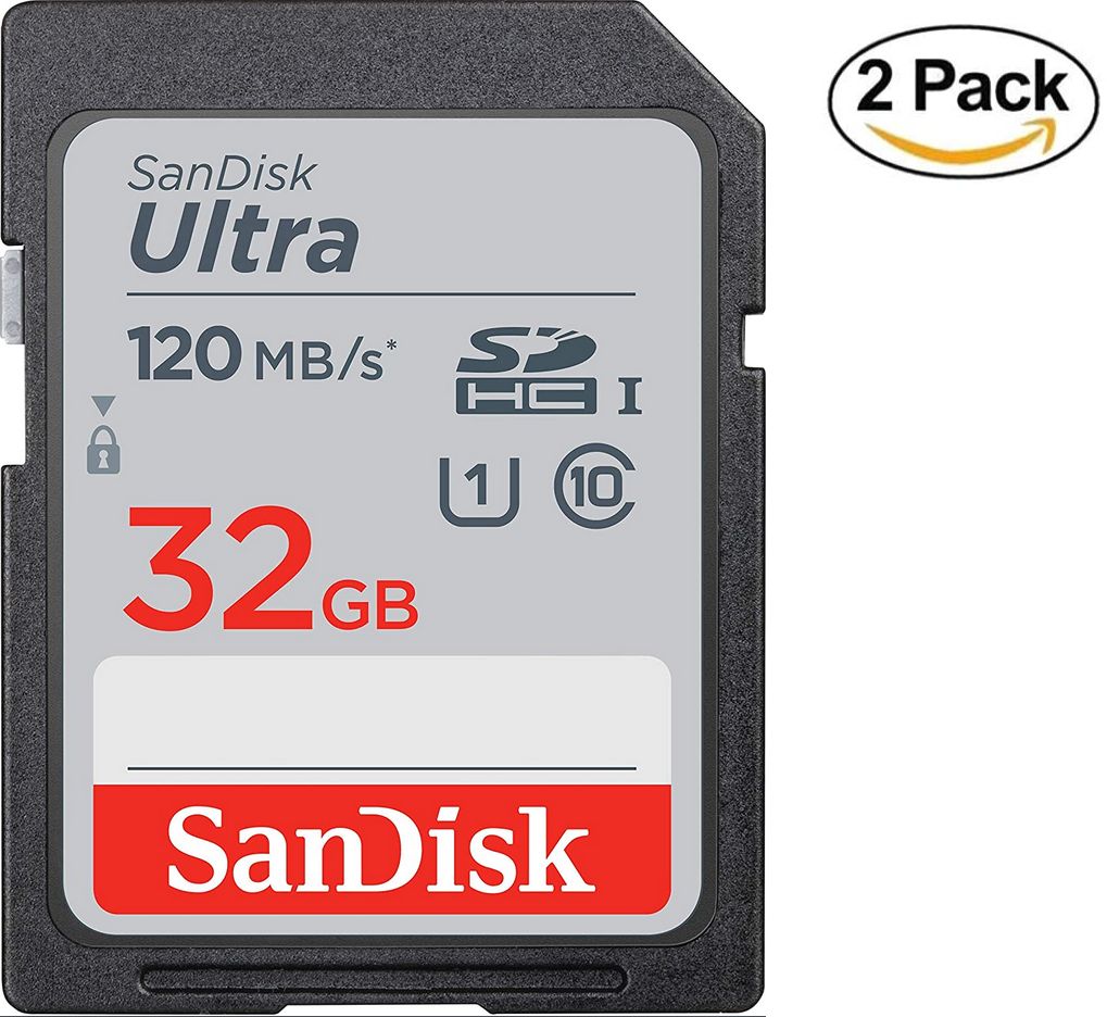 SanDisk Ultra 32GB SDHC Memory Card (Class 10, UHS-I, up to 120MB/s)