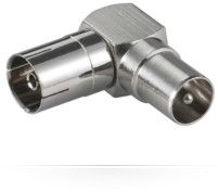 MicroConnect RF Adapter - F Female to Male Coaxial Connector - Inclined