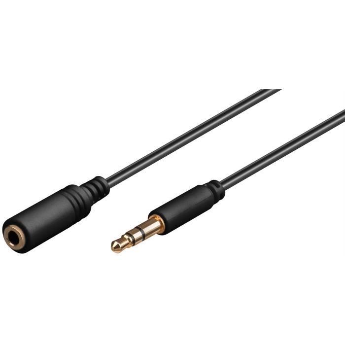Wentronic Audio Extension Cable - 3m, 3.5mm Stereo Male to Female