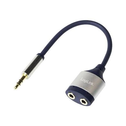 Répartiteur audio 2direct - mini-jack stéréo 3,5 mm femelle à mâle - 18 cm