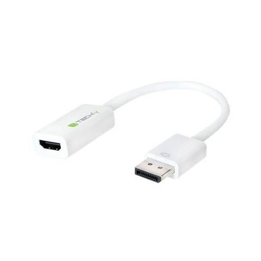 Adaptateur IC Intracom DisplayPort vers HDMI - 15 cm - Blanc - Prise en charge 4K