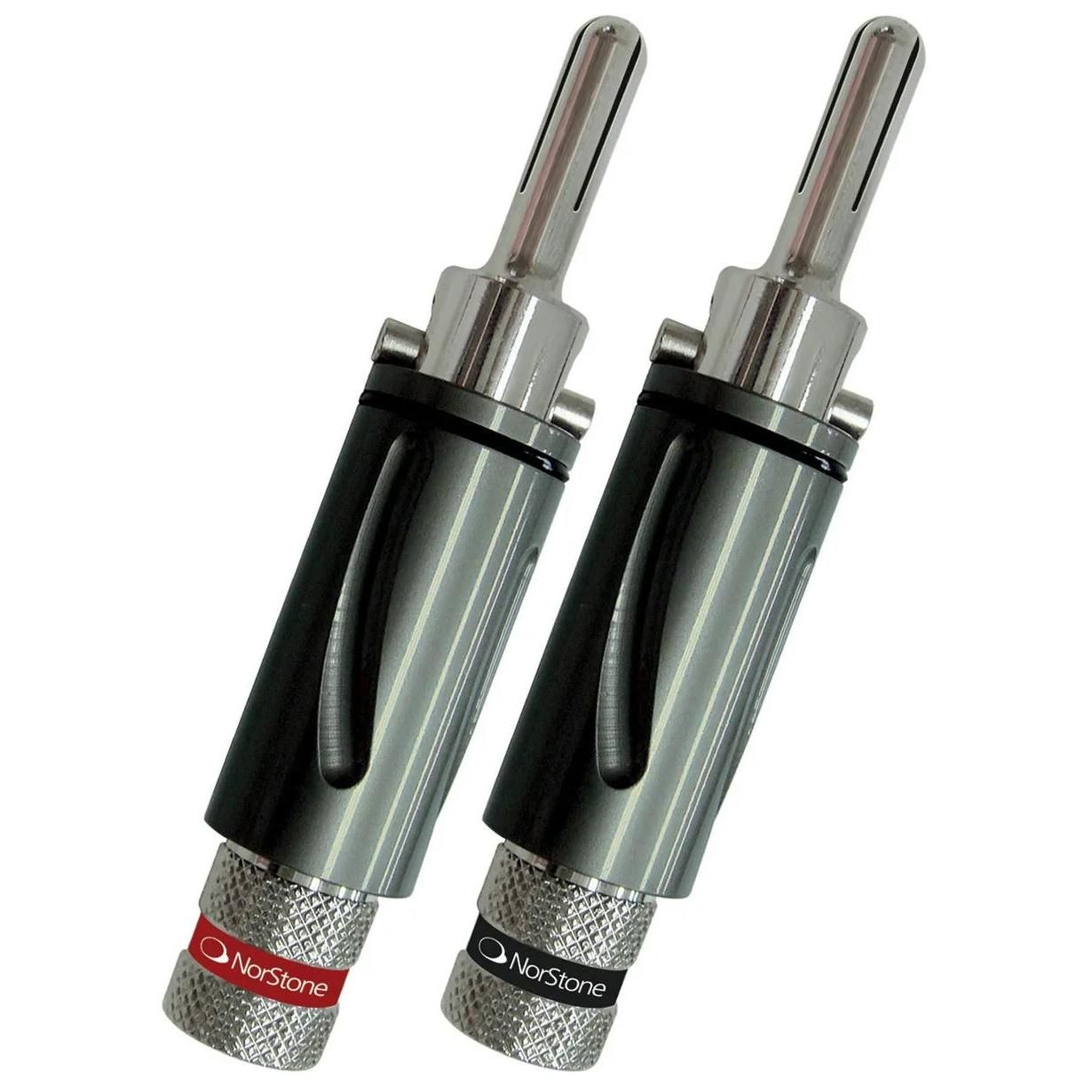 NorStone BLS-500 - Audio Connector - Banana Plug - 5.7 cm - Charcoal (Pack of 4)